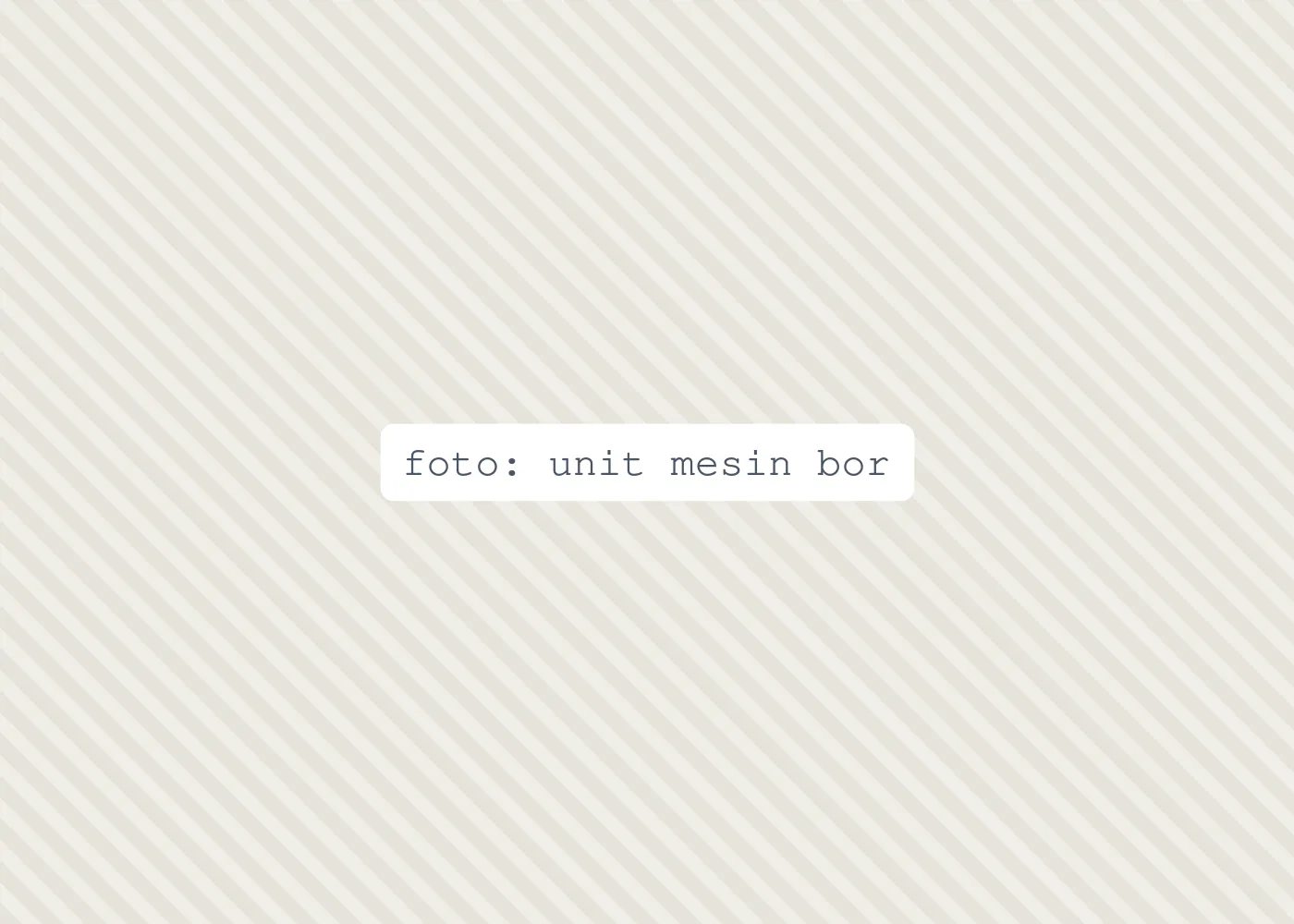 foto: unit mesin bor